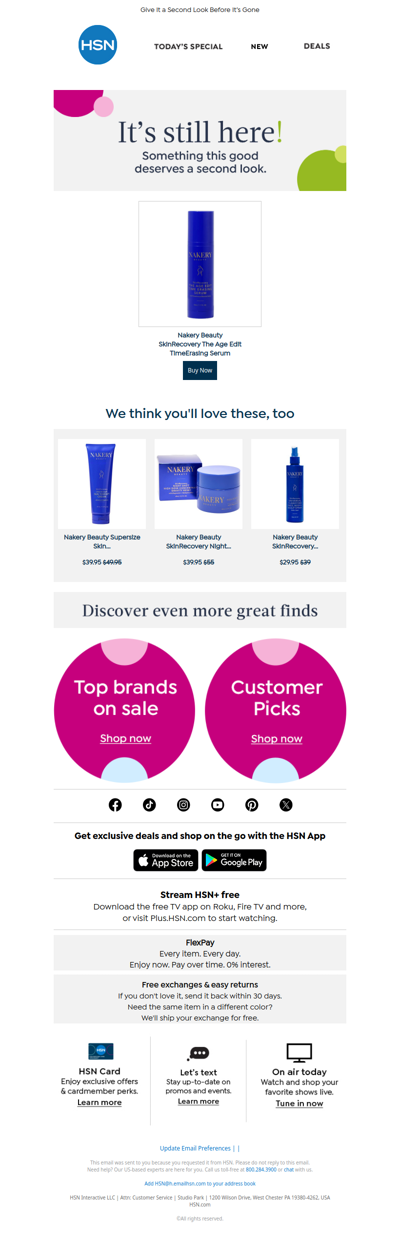 It's Still Here! Nakery Beauty SkinRecovery The Age Edit TimeErasing Serum