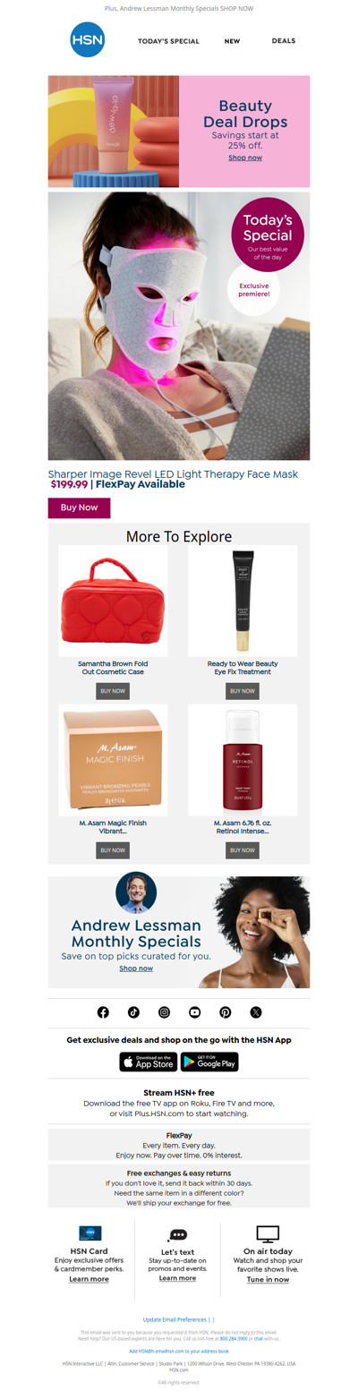 Get Glowing with a Sharper Image Light Therapy Mask 🌟