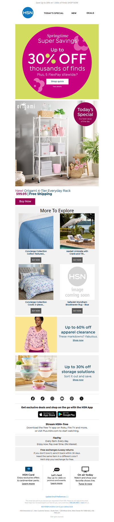 Everyday Storage Starts with Origami (and 5 FlexPay!)