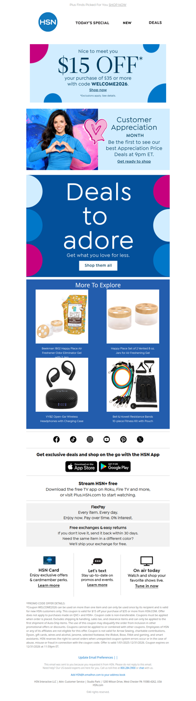 Be First to See What’s Coming for Customer Appreciation Month