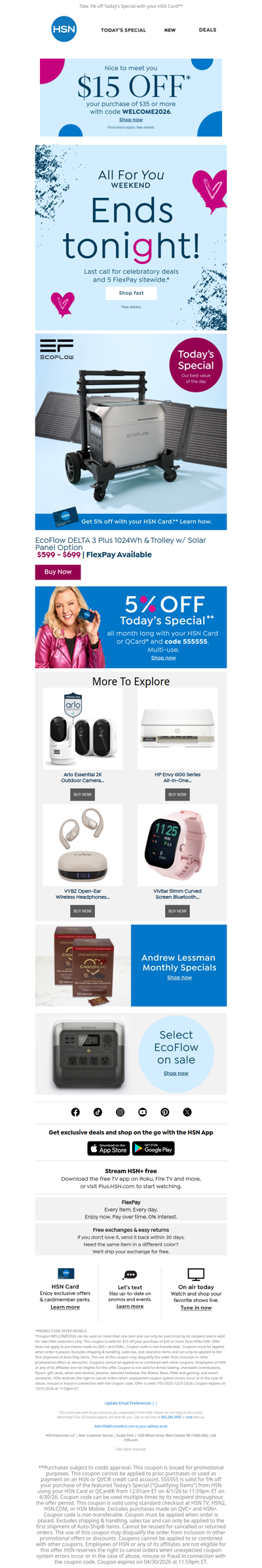 Power Up with EcoFlow 🔋⚡ Plus, 5 FlexPay Ends Tonight