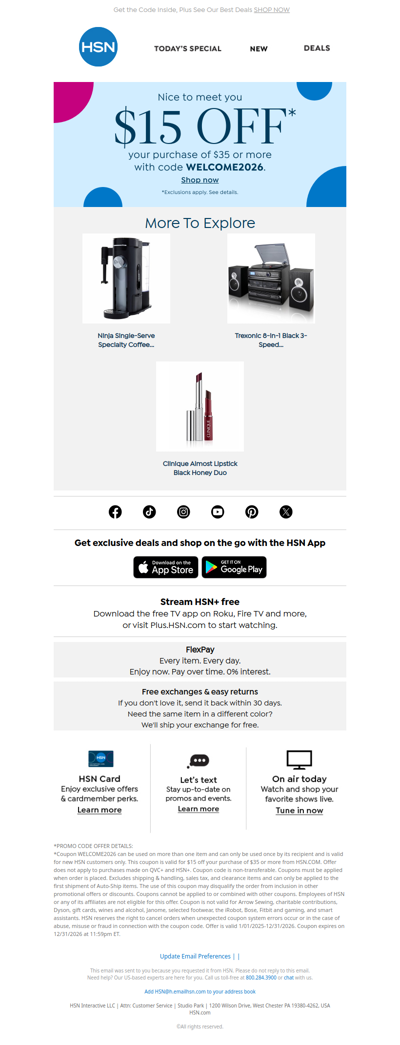 Save $15 on Your First Order 🛍️