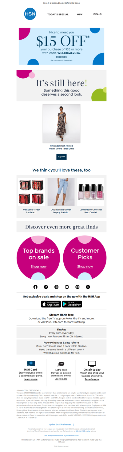 It's Still Here! C Wonder Mesh Printed Flutter Sleeve Tiered Dress