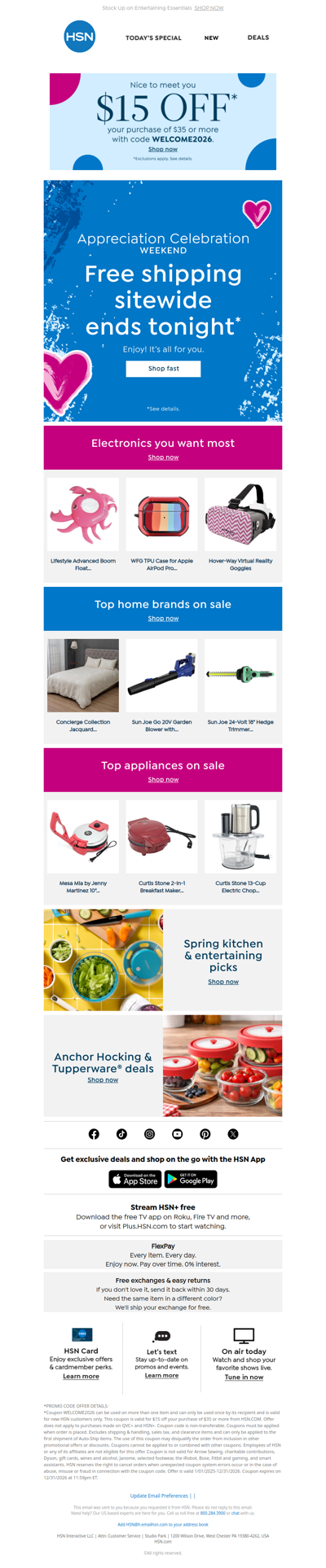 Ending Soon: Free Shipping on *Everything*