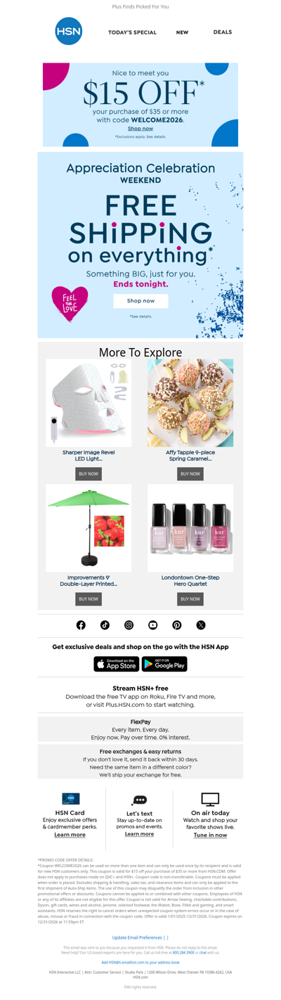 Last Chance! Free Shipping Sitewide