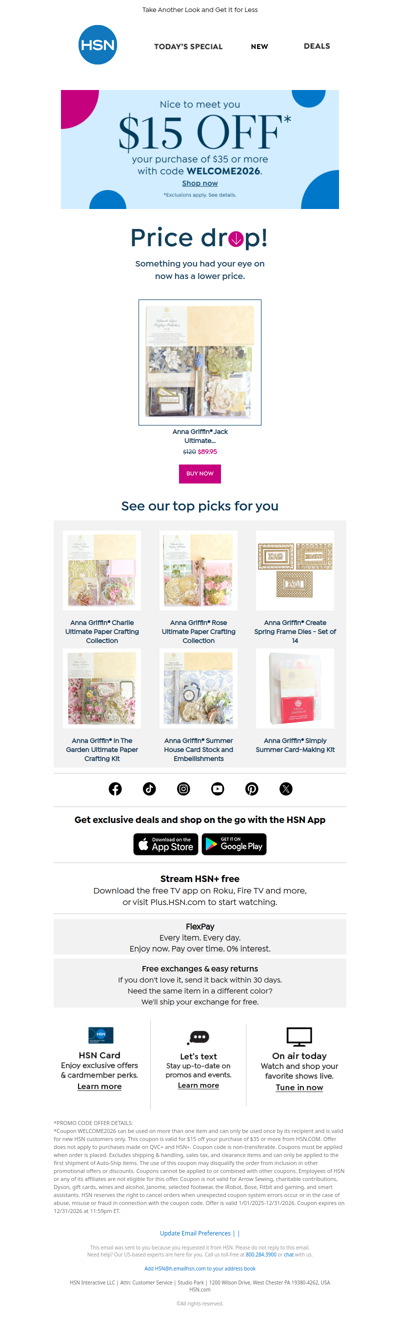 Price Drop! Anna Griffin® Jack Ultimate Paper Crafting Collection