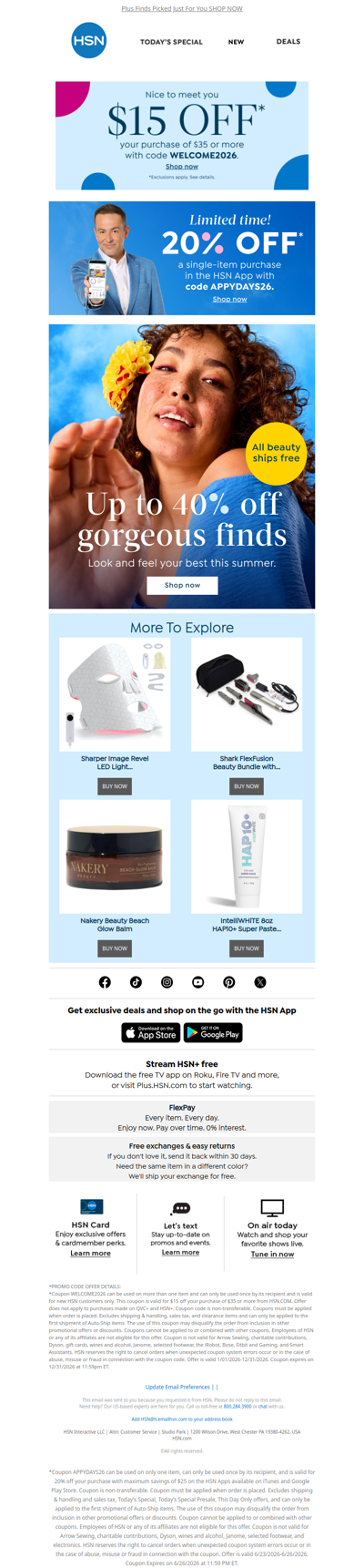 Free Shipping & up to 40% Off Beauty 💄