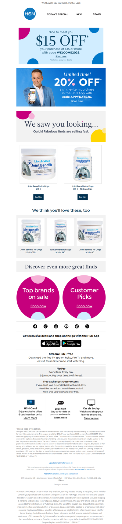 You Picked a Good One, Plus 20% Off!