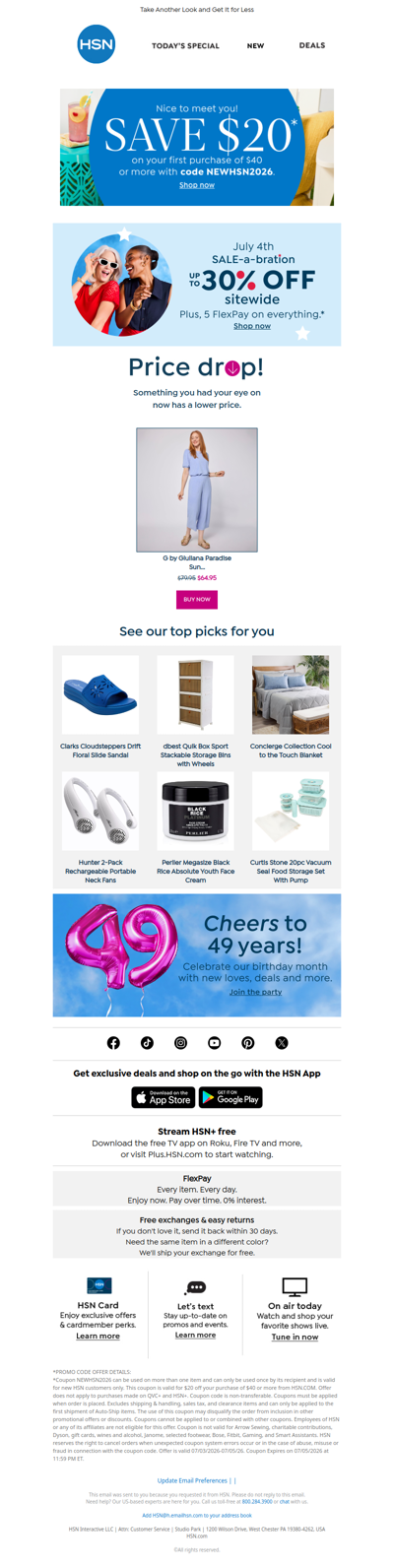 PRICE DROP + July 4th Sale!