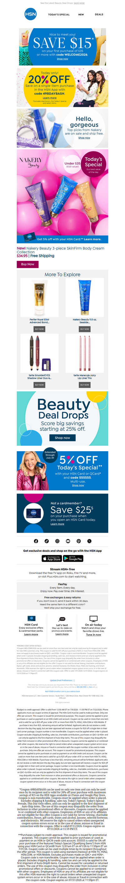 A NEW Nakery Scent & 20% Off in the HSN App