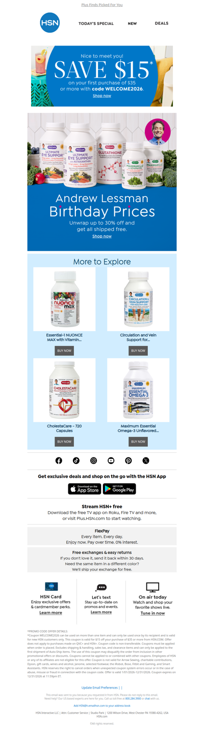 Save Up to 30% Off Andrew Lessman + Free Shipping