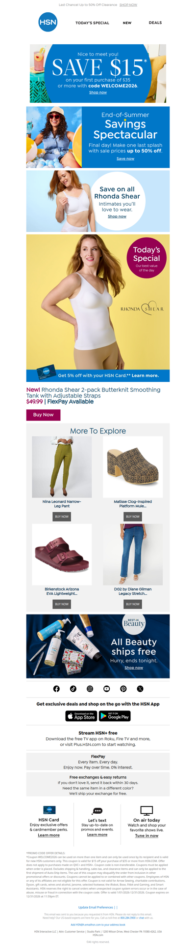 Soft, Smoothing Tanks from Rhonda Shear