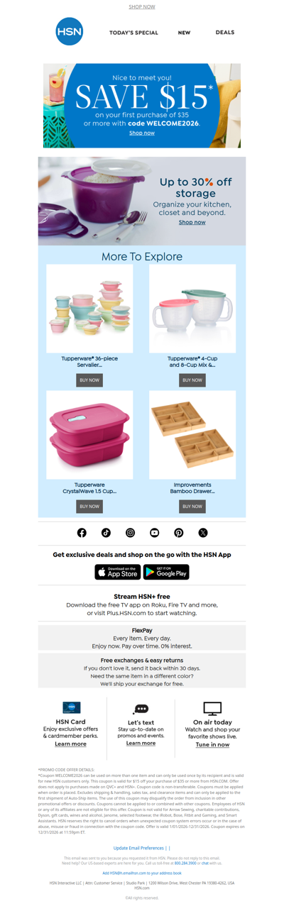 Save on Storage Solutions!