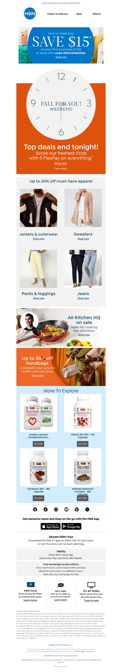 Last Day for Fresh Savings & 5 FlexPay