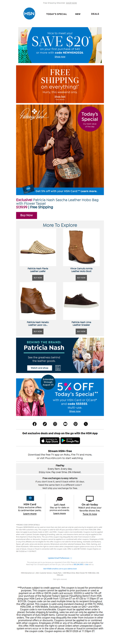 🆕 Patricia Nash & Free Shipping Sitewide