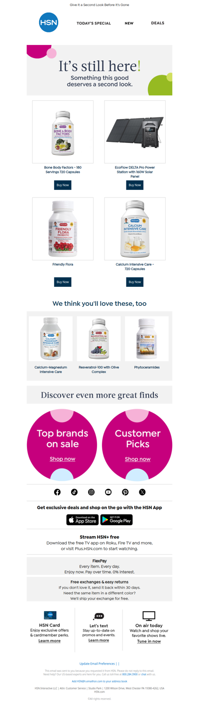 It's Still Here! Bone  Body Factors - 180 Servings 720 Capsules