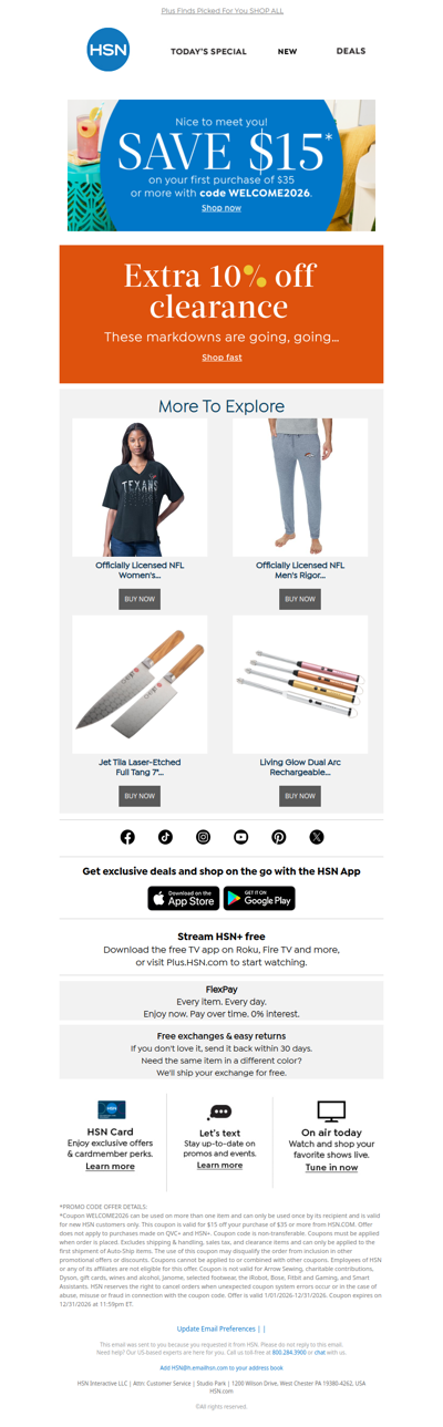 Don’t Miss an Extra 10% Off Clearance