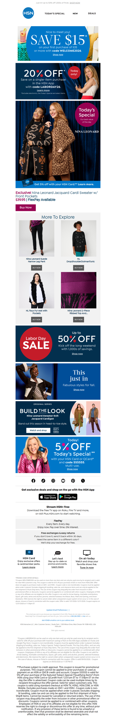 Layer Up with Nina Leonard & Save 20% in Our App