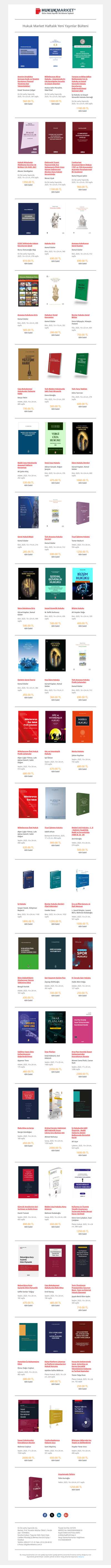 Hukuk Market- Yeni Yayınlar Bülteni (4 Kasım 2025)