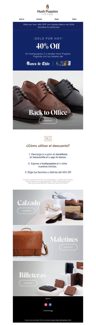 40% off con Banco Chile