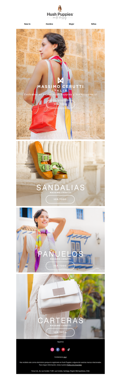 Massimo Cerutti solo en Hush Puppies