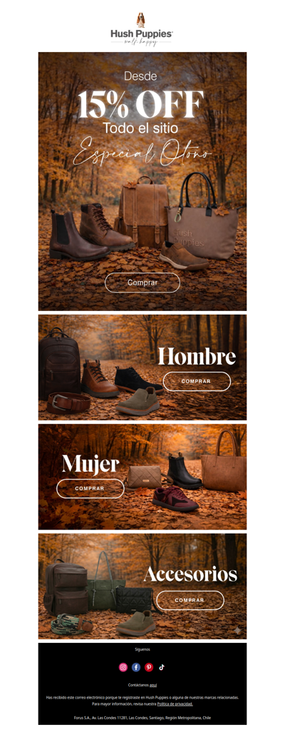 TODO el sitio desde 15% off