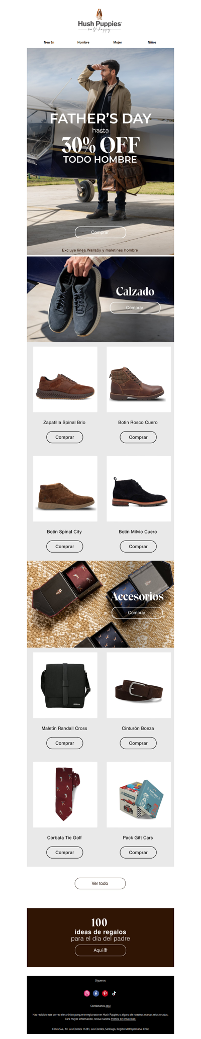 Hasta 30% off Hombre