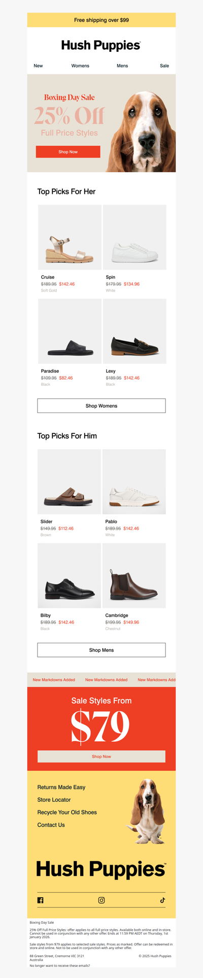 Boxing Day Sale | 25% Off Full Price