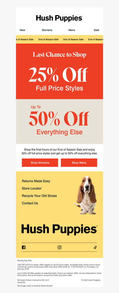 25% Off Full Price Ends Midnight