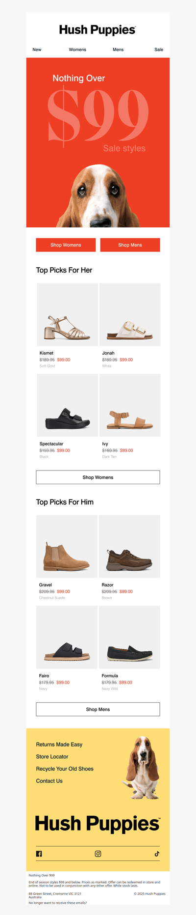 Nothing Over $99 | Sale Styles