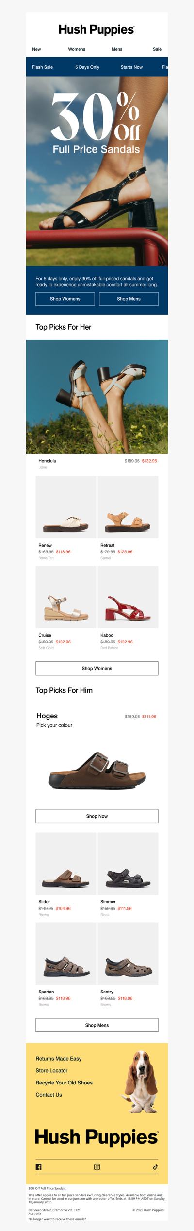 Starts Now | 30% Off Full Price Sandals