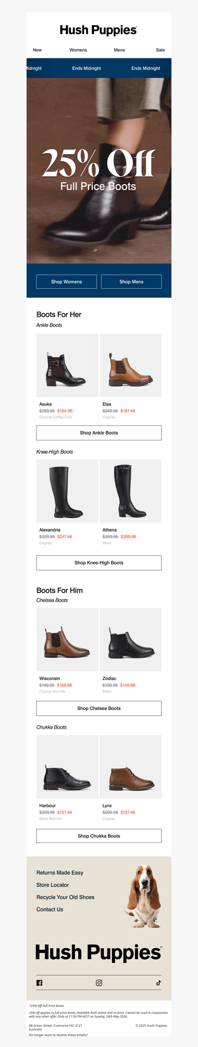 Ends Tonight | 25% Off Boots
