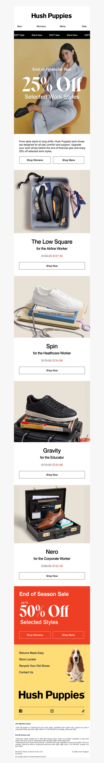 EOFY Sale | 25% Off Work Styles