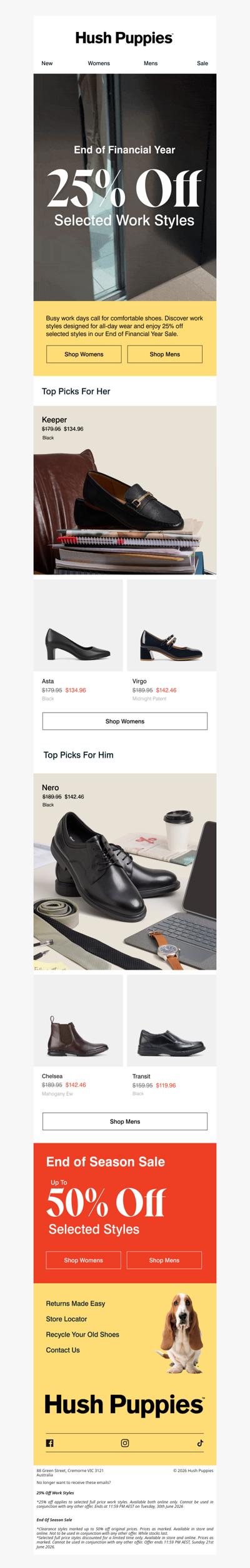 25% Off Selected Work Shoes