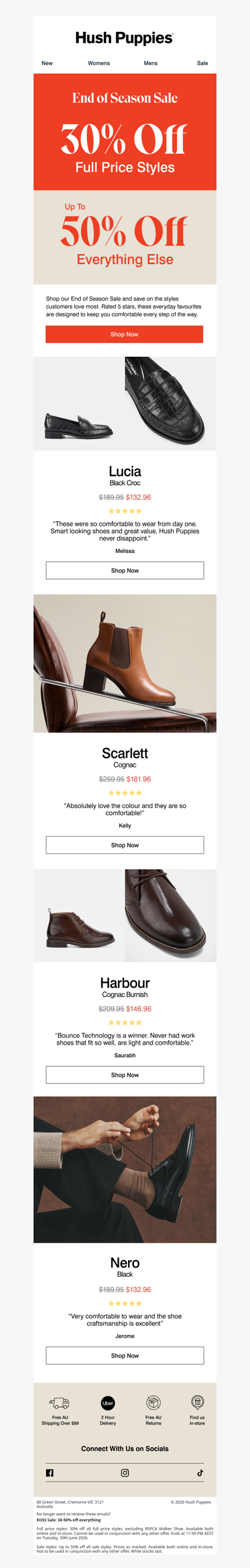 Your faves now 30% off