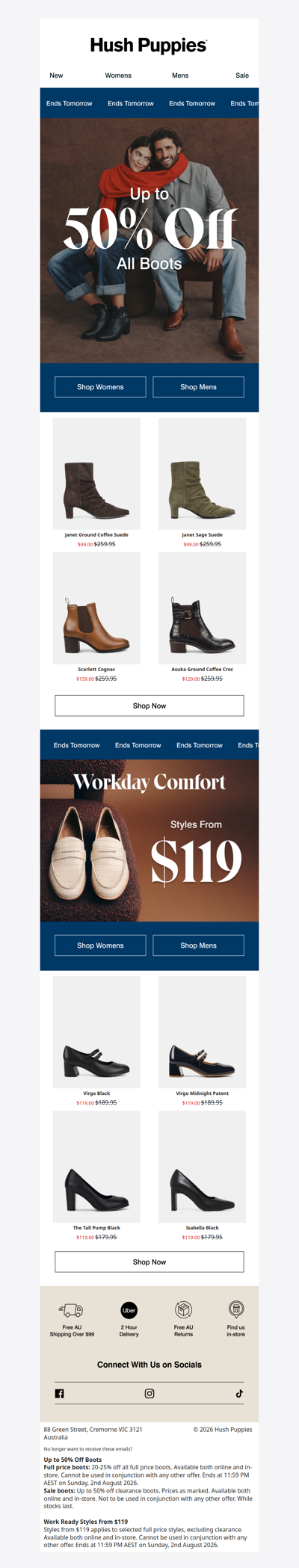 Your last chance! Up to 50% off all boots