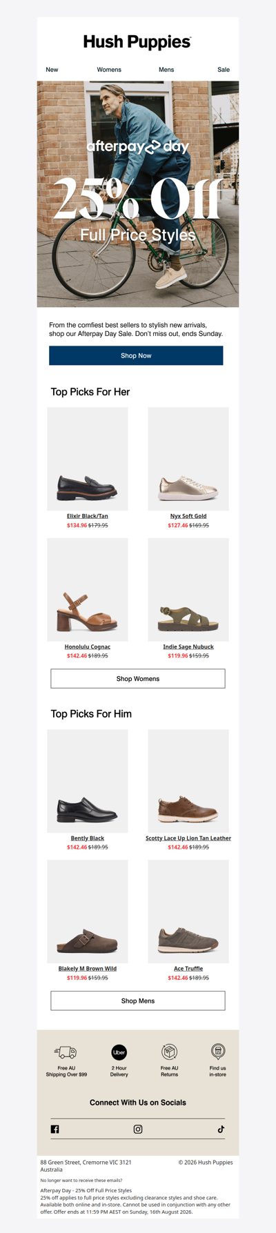 25% Off | Afterpay Day