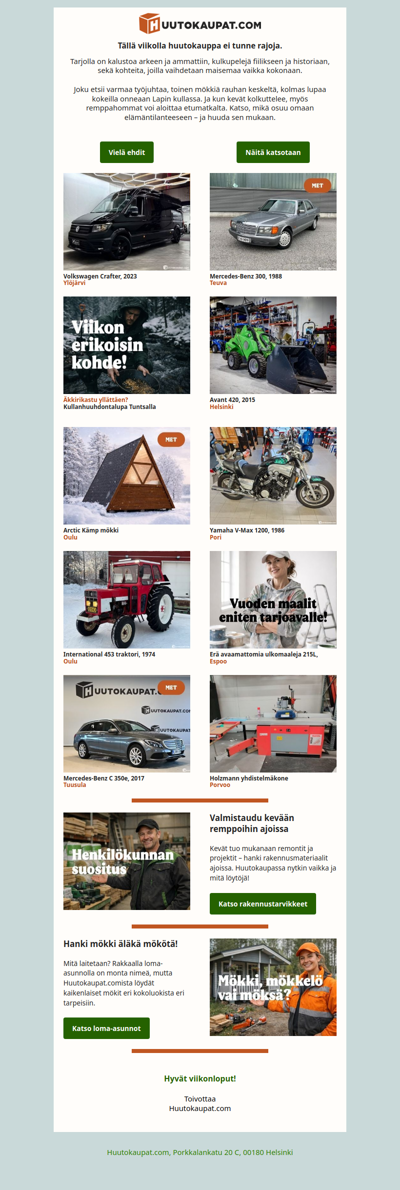 Niin paljon huutokauppoja ettei 3 toivomusta riitä