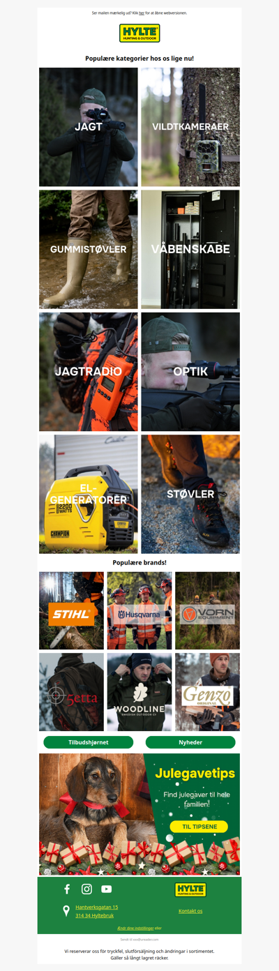 Populære kategorier lige nu!