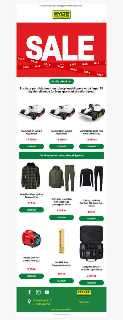 Mellandagsudsalget er i gang!