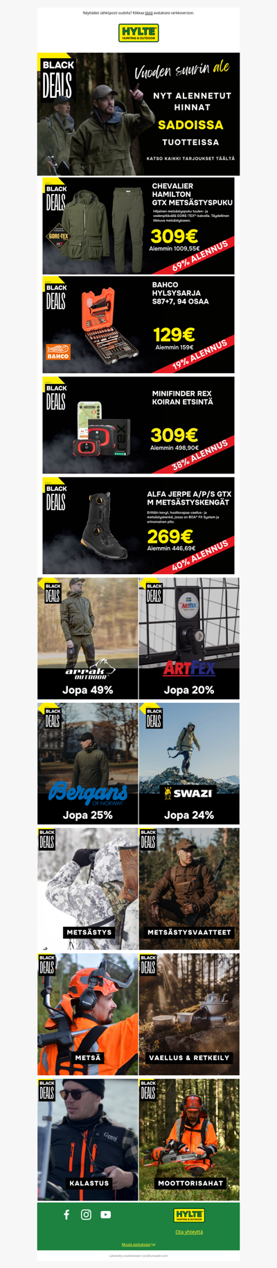 Älä missaa Black Weekin superlöytöjä!