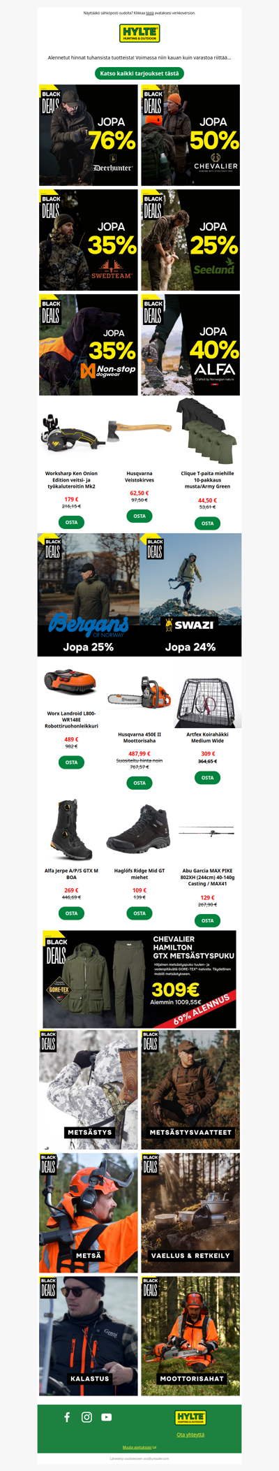 Black Friday on täällä!