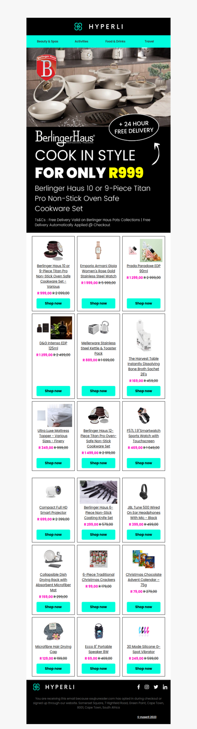 Berlinger Haus 10-Piece Cookware Set Now R999 🔥 + FREE DELIVERY 🚚