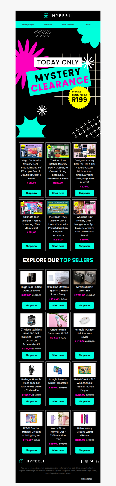 t’s Mega Clearance Time — Mystery Deals Up for Grabs! 🎁