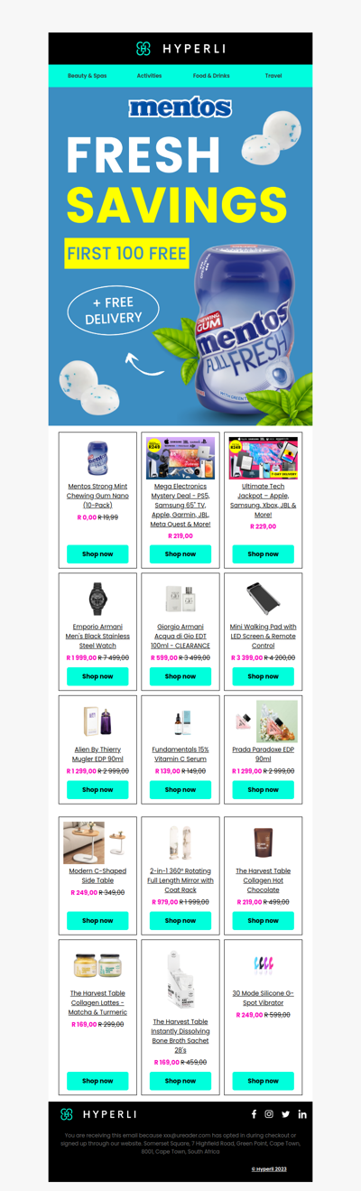 Freshen Up with FREE Mentos 🍃 First 100 Shoppers Only! 🤩