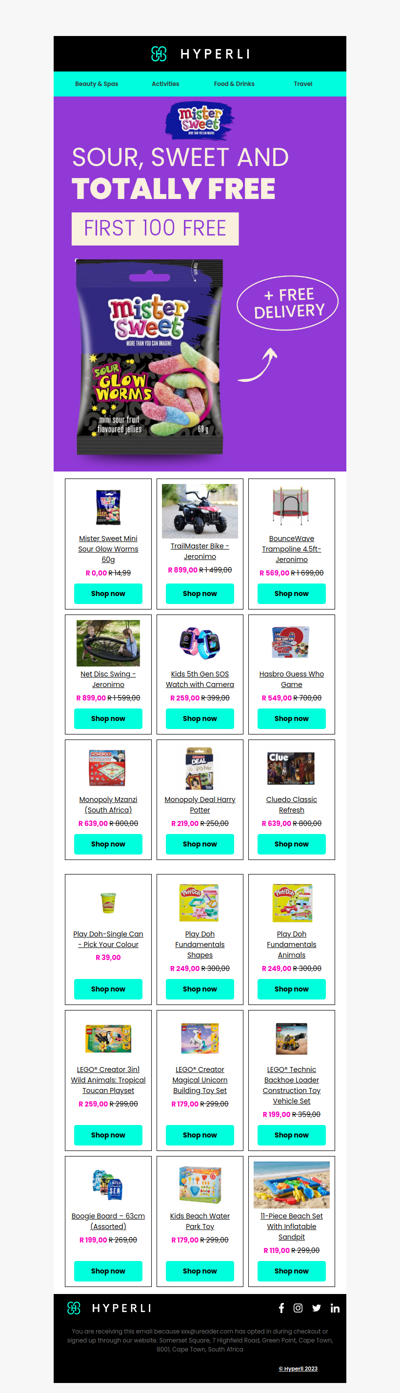 🌈 FREE Mister Sweet Sour Glow Worms — Limited to First 100!