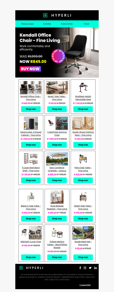 Limited-Time Deal: Get the Kendall Office Chair for Just R849!