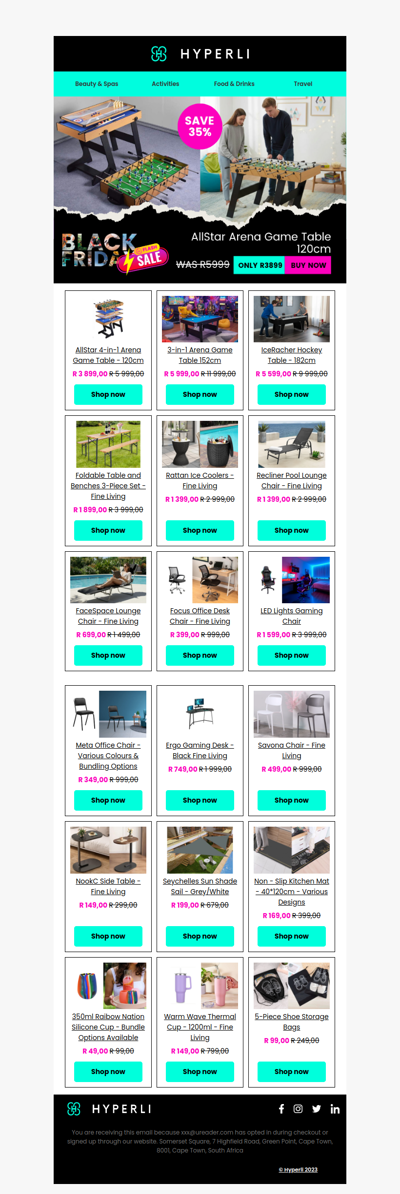 Game On! 🏓 R2,100 Off 4-in-1 Arena Game Table - Today Only!