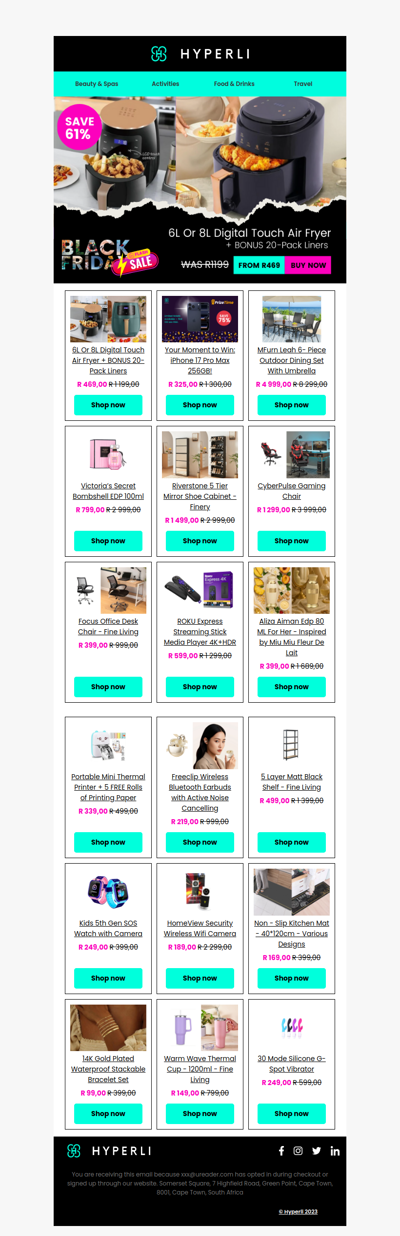 🍟 Today's Hot Deal: Air Fryer - ONLY R469!