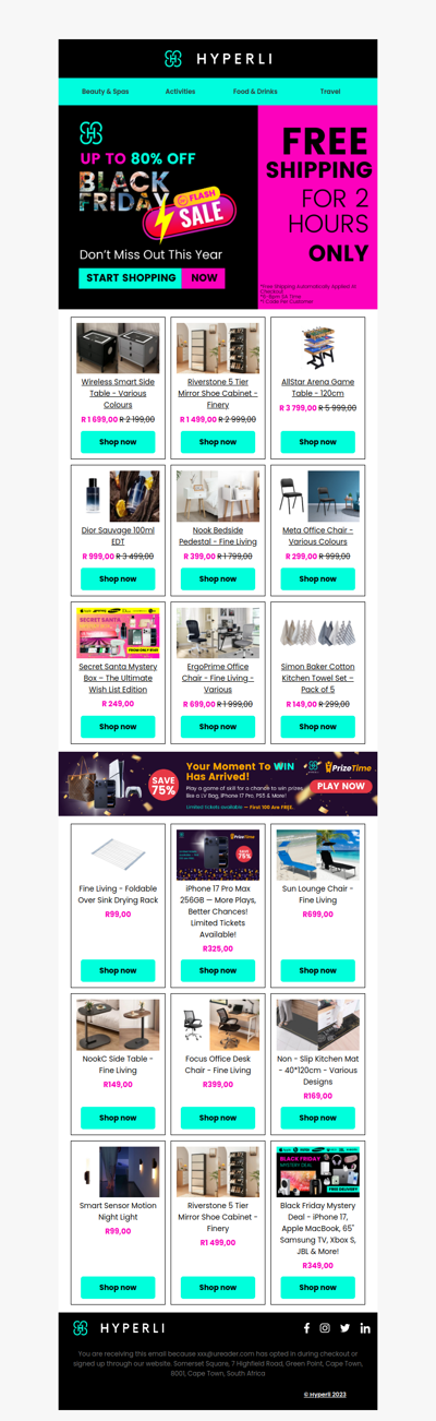 🚚 2 Hours Only: FREE Shipping on Everything!